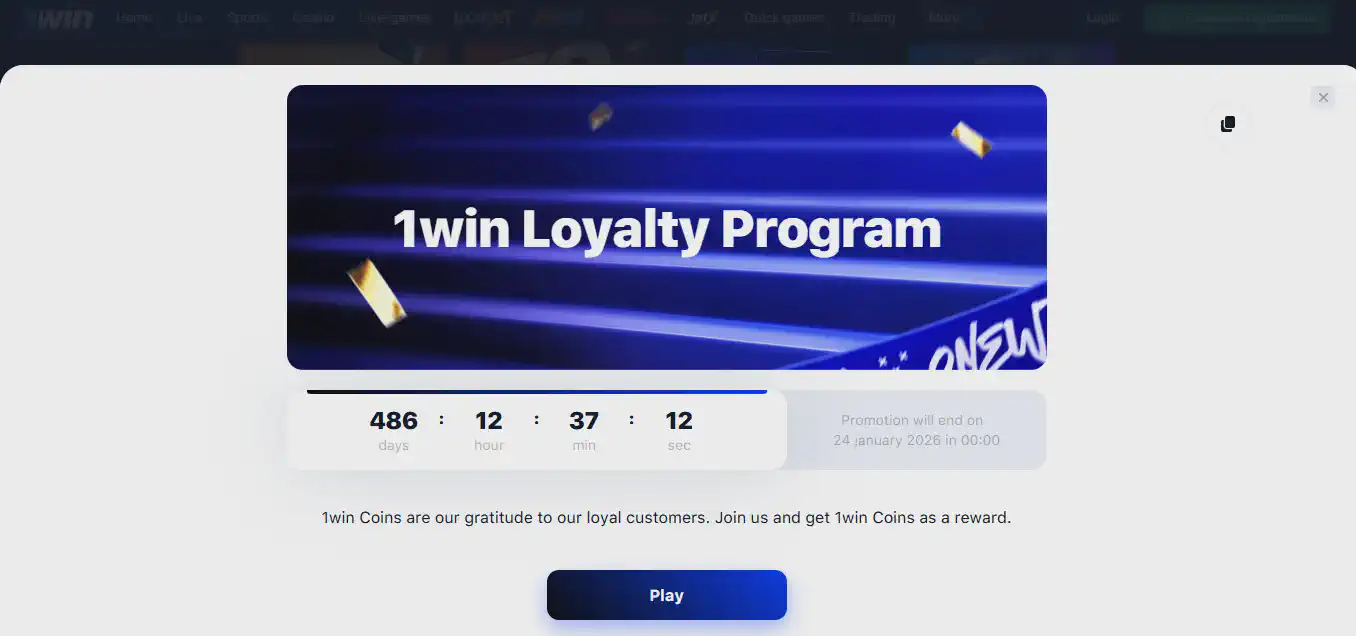 1win welcome bonus