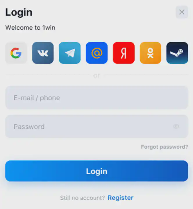 1win login